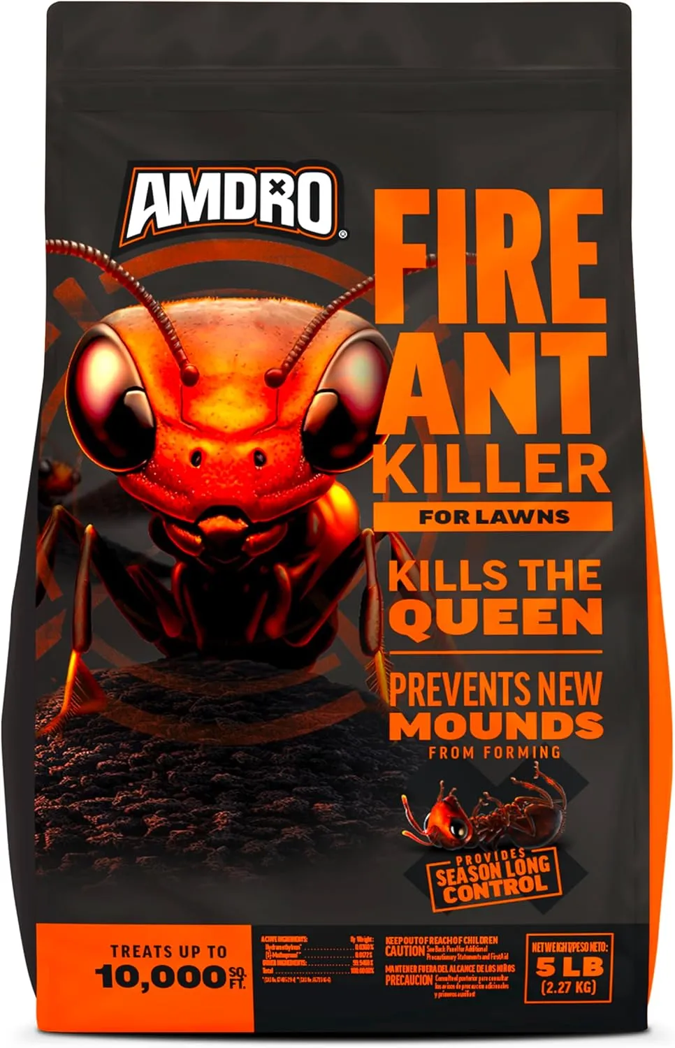 Amdro Fire Ant Killer for Lawns 5 lb bag, hydramethylnon plus S-methoprene