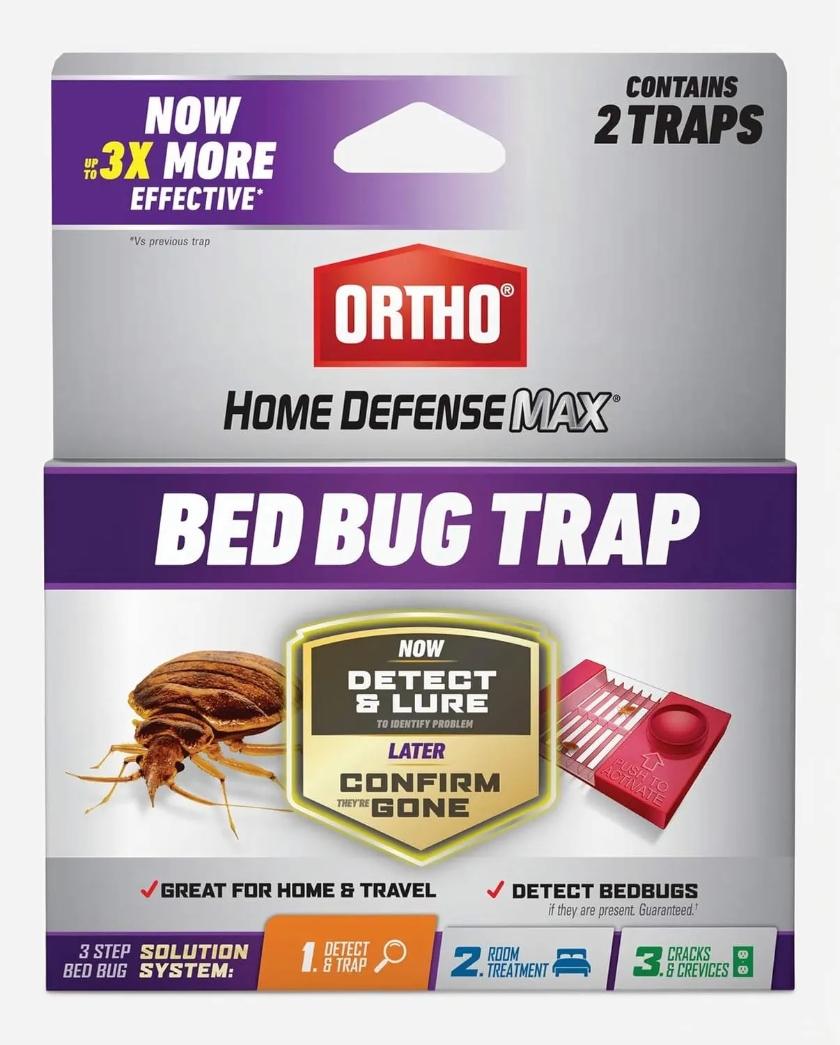 Ortho Home Defense Max Bed Bug Trap, step 1 detection product
