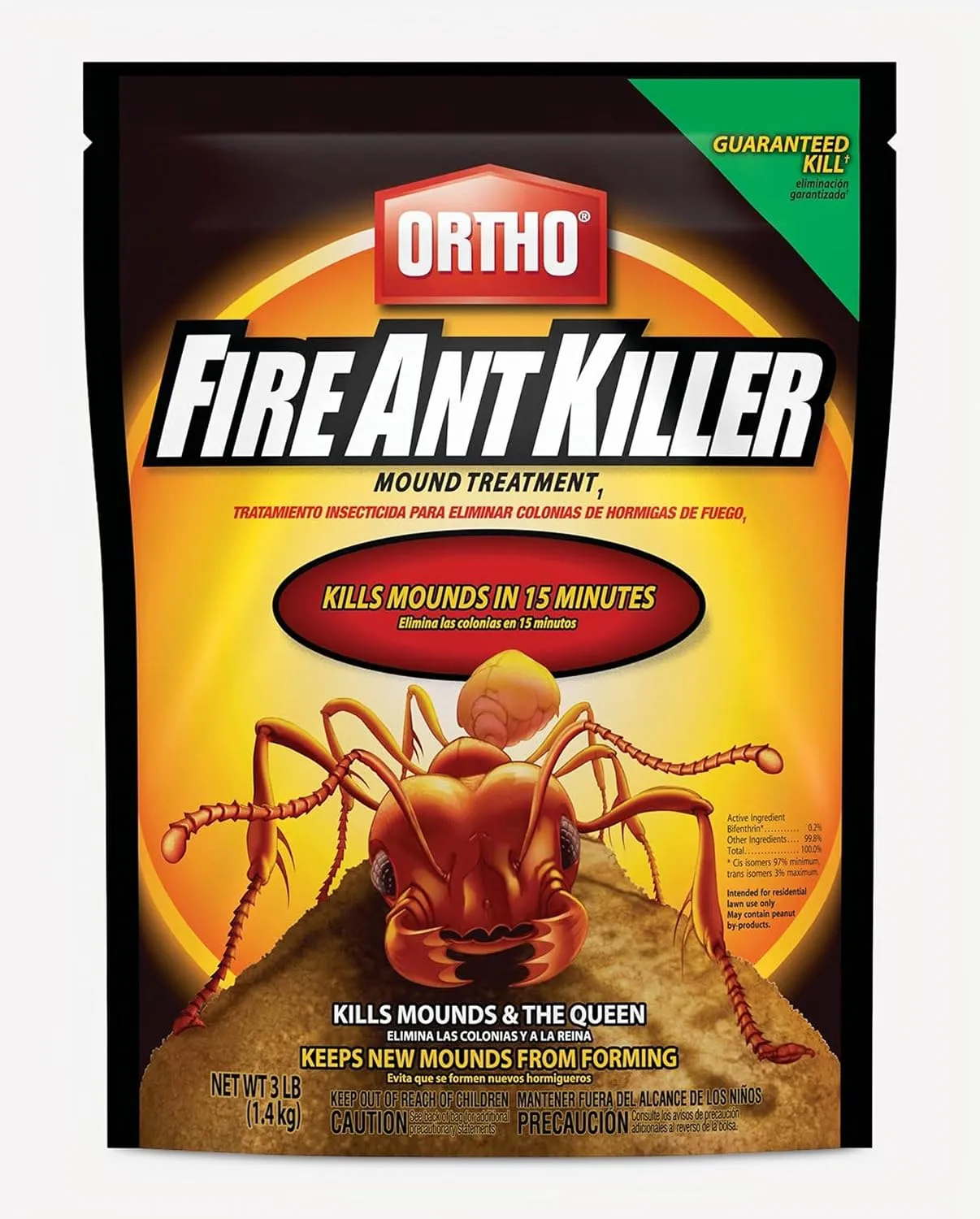 Ortho Fire Ant Killer Mound Treatment 3 lb bag, bifenthrin 0.2 percent