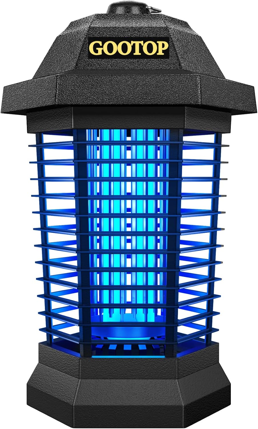 GOOTOP Bug Zapper Outdoor Electric, Mosquito Zapper, Fly Traps, Fly Zapper, Mosquito Killer, 3 Prong Plug, 90-130V, ABS Plastic Outer (Black) GOOTOP Bug Zapper Outdoor Electric, Mosquito Zapper, Fly Traps, Fly Zapper, Mosquito Killer, 3 Prong Plug, 90-130V, ABS Plastic Outer (Black)